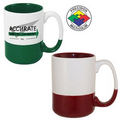 15 Oz. El Grande State College Mug - White/Maroon Red